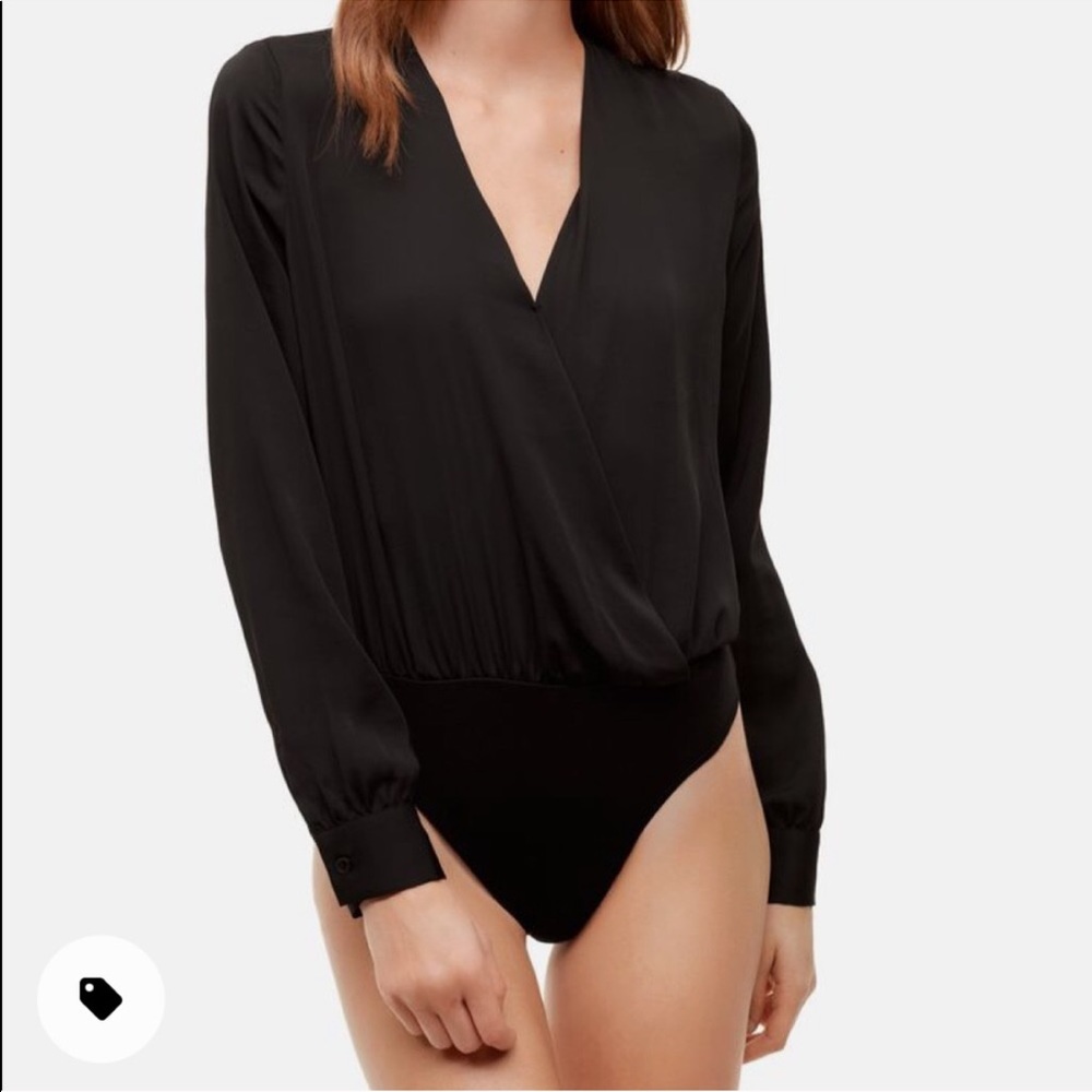 NWT Aritzia black plunge bodysuit
